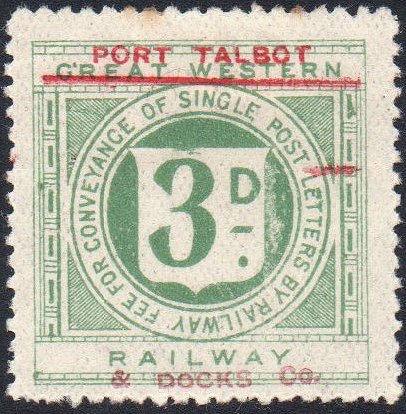 Railway Letter Stamps Port Talbot Railway and Docks Company